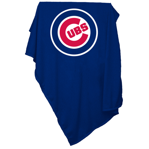 Logo Brands Chicago Cubs Sweatshirt Blanket 506-74